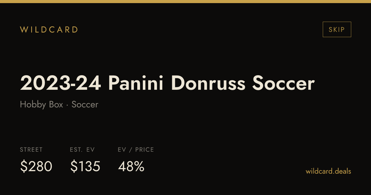 2023-24 Panini Donruss Soccer Hobby Box box