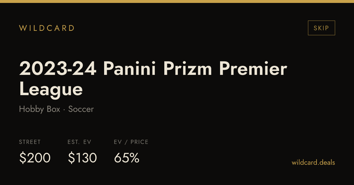 2023-24 Panini Prizm Premier League Hobby Box box