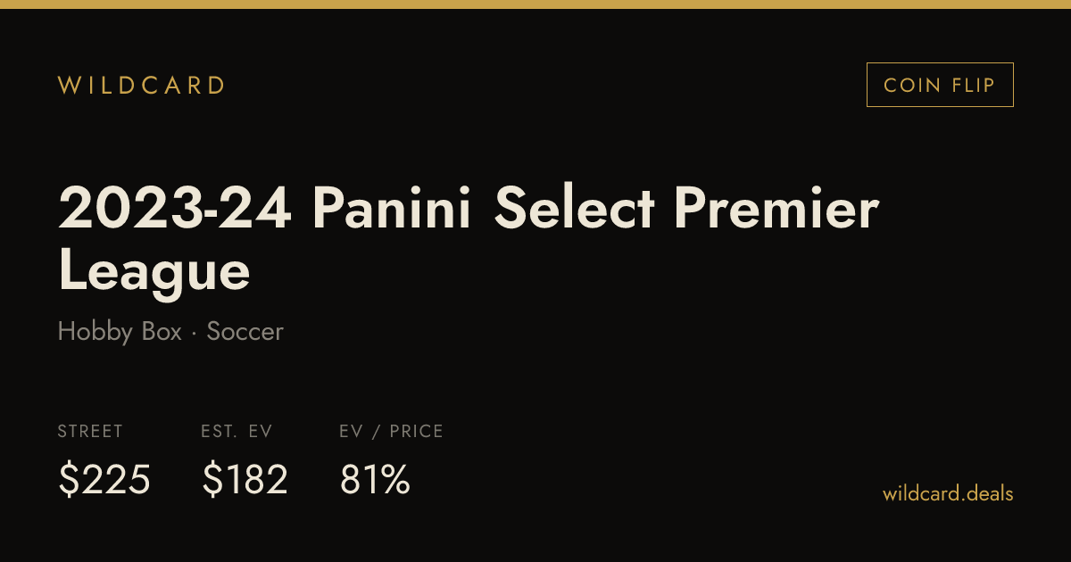 2023-24 Panini Select Premier League Hobby Box box