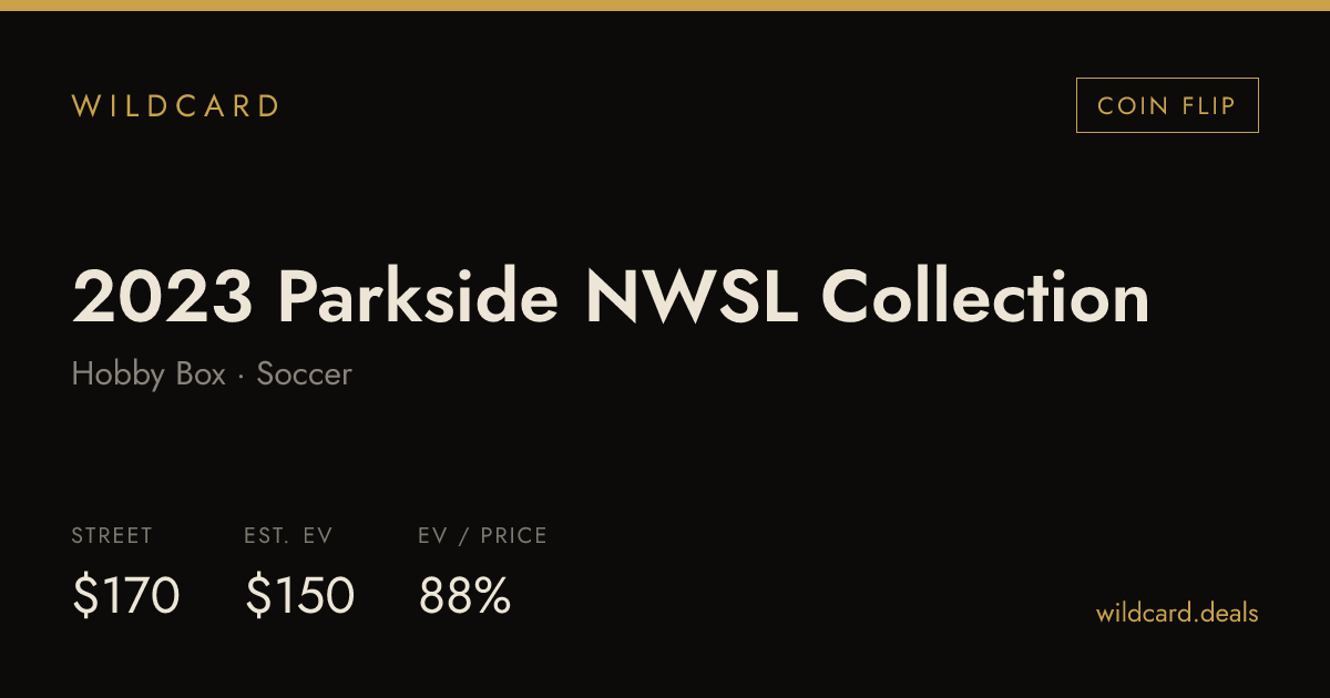2023 Parkside NWSL Collection Hobby Box box