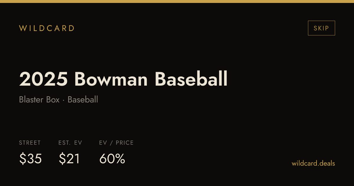 2025 Bowman Baseball Blaster Box box