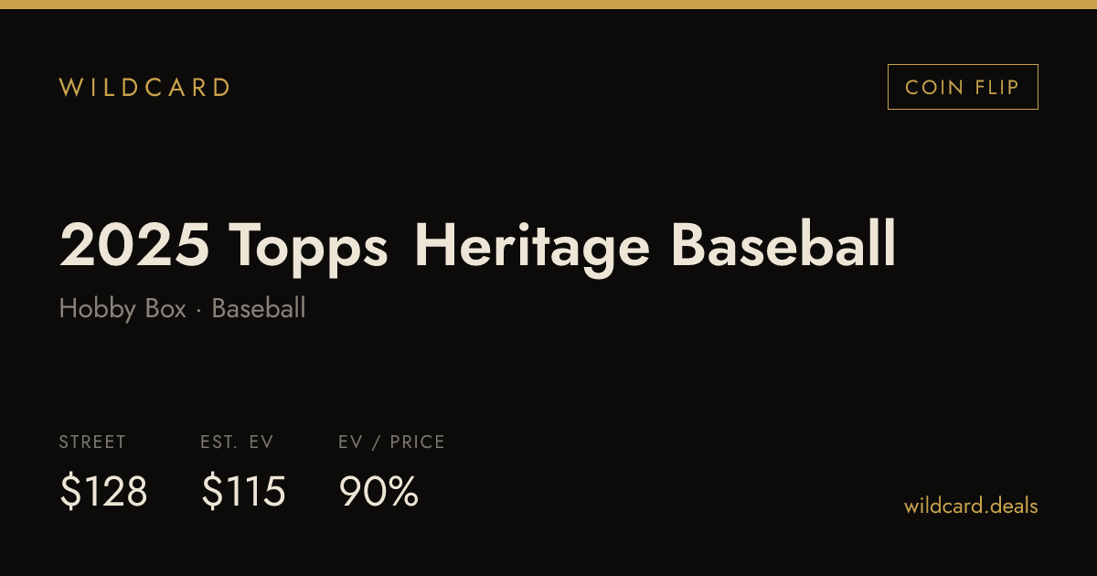 2025 Topps Heritage Baseball Hobby Box box