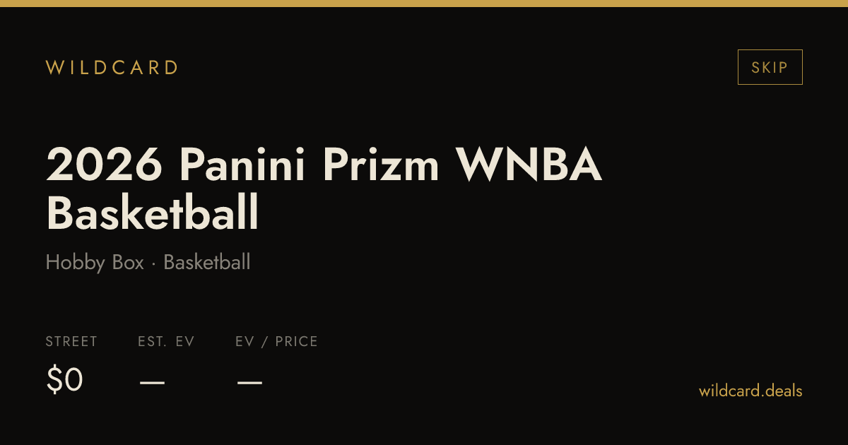 2026 Panini Prizm WNBA Basketball Hobby Box box